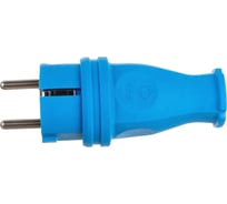 Силовая прямая вилка TP Electric каучук синий 16A, 240В, IP44 3101-301-0900