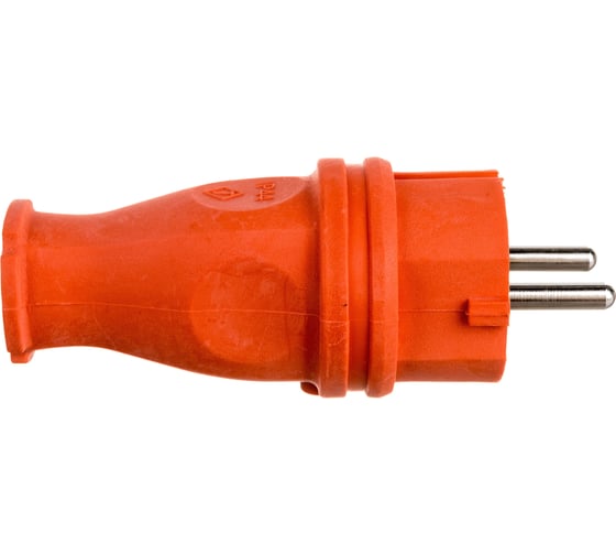 Силовая прямая вилка TP Electric каучук оранжевый 16A, 240В, IP44 3101-301-2300
