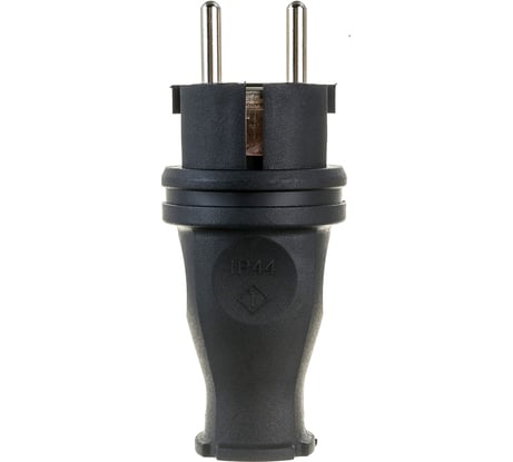 Силовая прямая вилка TP Electric каучук 16A, 240В, IP44 3101-301-0300