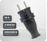 Силовая прямая вилка TP Electric каучук 16A, 240В, IP44 3101-301-0300 1