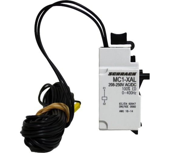 Независимый расцепитель Schrack Technik 24V AC для MC1, с проводом 3 м MC199736--