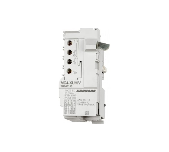 Расцепитель минимального напряжения Schrack Technik 208-240VAC для MC4+2 опереж. контакта MC496221--