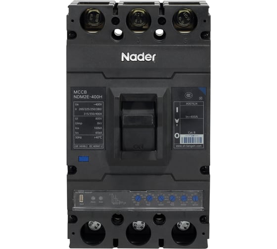 Расцепитель независимый Nader NDM2E-400 M/H 216000066