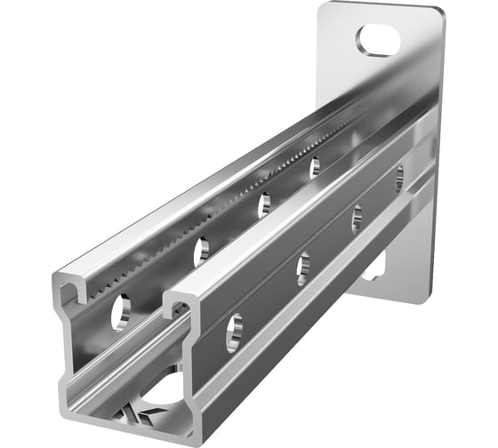 Кронштейн настенный усиленный CABLIDERTRAYS Strut (41х41х2,0) основание (120х50х6) 500мм НКУС1(сн)-500
