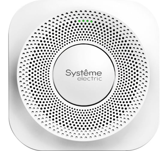 Датчик Systeme Electric влажности, температуры, качества воздуха комнатный SystemeComf, CO₂, PM2.5, TVOC, RS-485 Modbus RCFSRHQT