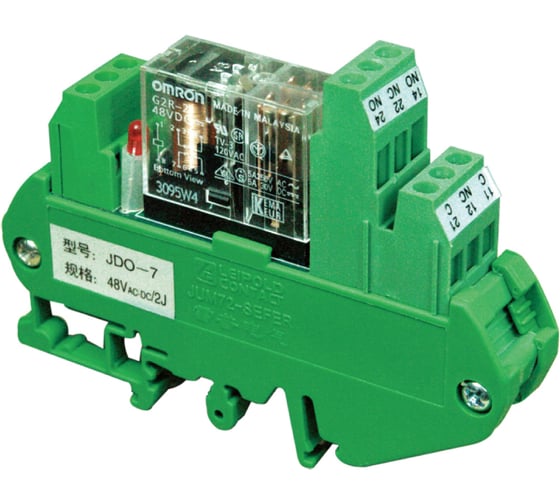 Реле Leipole 48VAC-DC/2J JDO-7 (10 шт в упаковке) 7010.007