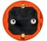 Вилка прямая DYNEL каучук 2P+PE 230V 16А IP44 оранжевая DY-01-01-013 2