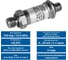 Датчик избыточного давления PIEZUS APZ 1130, ВПИ 100 бар, 0,5 % ДИ, M12x1, 4-конт., 4-20 мА / 2-х пров., M14x1,5, демпфер гидроудара, МПИ 3 года APZ_1130_8 2