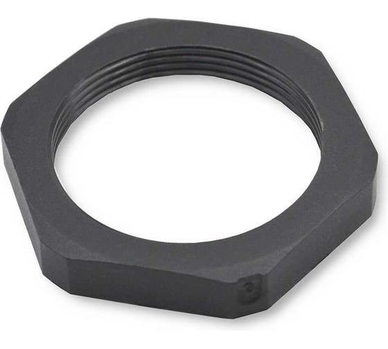 Фитинг Weyer GMK-G1/4B-k50 пластиковый, контргайка, полиамид, цвет черный, внутр. G1/4, -40C-+100C, комплект-50 шт. WE4607100-50
