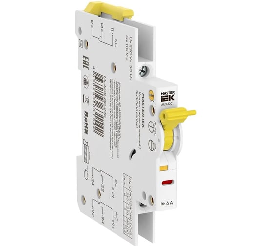 Переключаемый контакт IEK MI-AUX-DC 230В MASTER MI-AUX-DC-230
