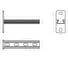 Настенный кронштейн CABLIDERTRAYS Strut (41х21х2,0) основание (120х50х6) 600мм НКС1(сн)-600 2