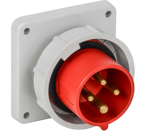 Вилка встраиваемая IEK ССИ-3142 16А-6ч 380В 3P+PE IP67 PSR32-016-4-0-67