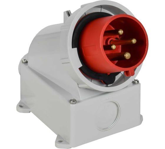 Вилка стационарная IEK ССИ-5242 32А-6ч/380В 3P+PE IP67 PSR52-032-4-0-67