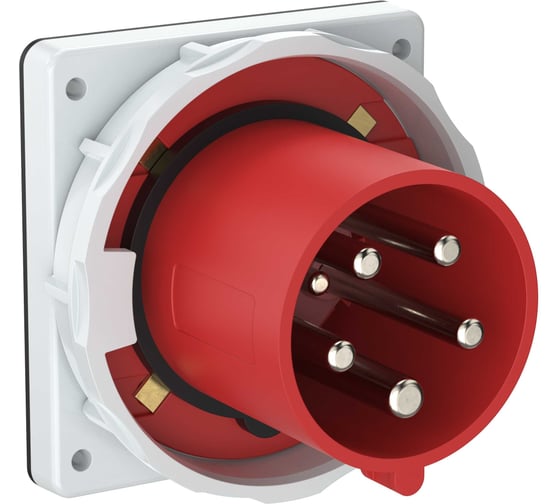 Вилка встраиваемая IEK ССИ-3352 63А-6ч 380В 3P+PE+N IP67 PSR32-063-5-0-67
