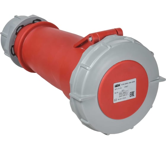 Розетка переносная IEK ССИ-2252 32А-6ч 380В 3P+PE+N IP67 PSR22-032-5-0-67