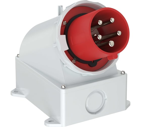 Вилка стационарная IEK ССИ-5352 63А-6ч 380В 3P+PE+N IP67 PSR52-063-5-0-67