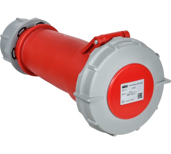 Розетка переносная IEK ССИ-2242 32А-6ч 380В 3P+PE IP67 PSR22-032-4-0-67