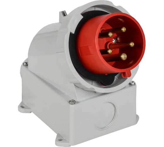 Вилка стационарная IEK ССИ-5252 32А-6ч/380В 3P+PE+N IP67 PSR52-032-5-0-67