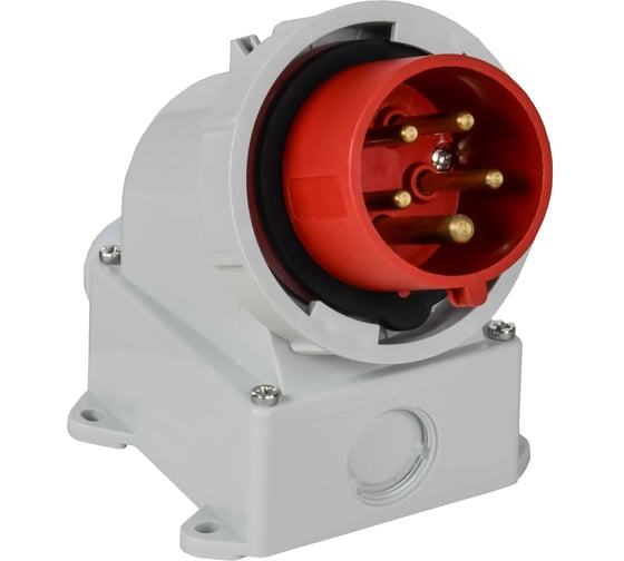 Вилка стационарная IEK ССИ-5152 16А-6ч/380В 3P+PE+N IP67 PSR52-016-5-0-67