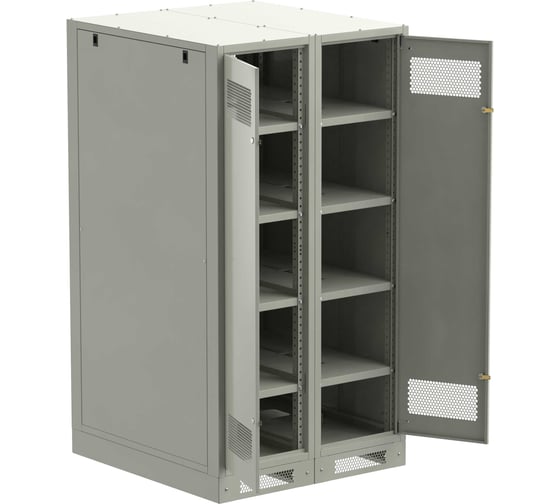 Шкаф аккумуляторный пустой ITK LINEA B 1700х900х950мм двустворчатая металлическая дверь серый LB35-17H99-2M