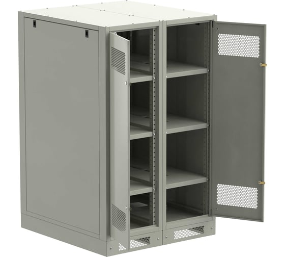 Шкаф аккумуляторный пустой ITK LINEA B 1450х900х950мм двустворчатая металлическая дверь серый LB35-14H99-2M