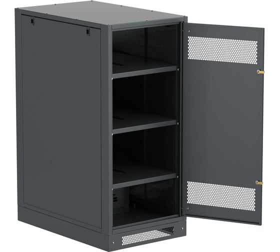 Шкаф аккумуляторный пустой ITK LINEA B 1350х600х950мм металлическая дверь черный LB05-13H69-M
