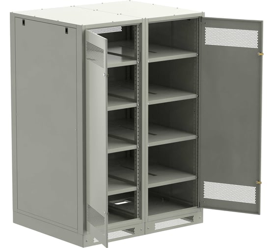 Шкаф аккумуляторный пустой ITK LINEA B 1700х1200х950мм двустворчатая металлическая дверь серый LB35-17H29-2M