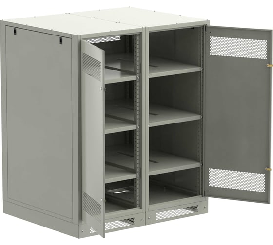 Шкаф аккумуляторный пустой ITK LINEA B 1450х1200х950мм двустворчатая металлическая дверь серый LB35-14H29-2M