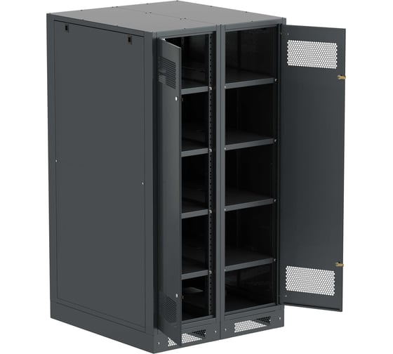 Шкаф аккумуляторный пустой ITK LINEA B 1700х900х950мм двустворчатая металлическая дверь черный LB05-17H99-2M