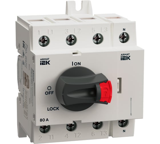 Полюс нейтральный IEK ARMAT для SDM 80А AR-SDM-AUX-ANP-080