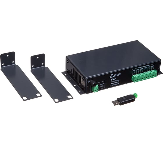 Устройство удаленного мониторинга АМАДОН 9 входов, 6 релейных выходов, RS-485 и Ethernet, GSM УМА-5ИС