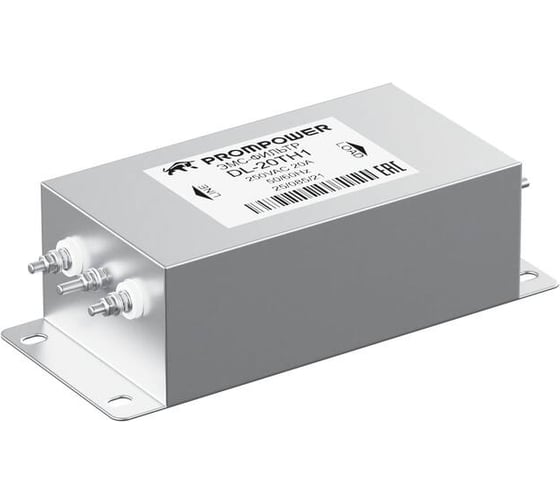 ЭМС-фильтр Prompower DL-20TH1, 230 В, 20 А, категория C2 DL20TH1
