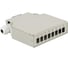 Бокс на DIN-рейку на 8 симплексных адаптеров SC, LANMASTER, белый, LAN-DRF-8SC/CS-WH 1