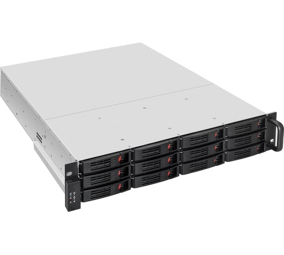 Серверная платформа ExeGate Pro 2U550-HS12 RM 19, высота 2U, глубина 550, Redundant БП Chicony 2x550W, 12xHotSwap, USB 296233