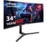 Монитор изогнутый игровой с аудио ExeGate 34 UQHD 165 Гц Combat EC3407TA VA Curved R1800 LED Grade A+, UltraWide QHD 3440x1440 165Гц, 21:9, 300cd/m2, 4000:1 299467 1