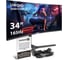 Монитор изогнутый игровой с аудио ExeGate 34 UQHD 165 Гц Combat EC3407TA VA Curved R1800 LED Grade A+, UltraWide QHD 3440x1440 165Гц, 21:9, 300cd/m2, 4000:1 299467 3