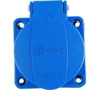 Приборная розетка Schuko TP Electric синего цвета 16A, 240В, IP44 3101-310-0900