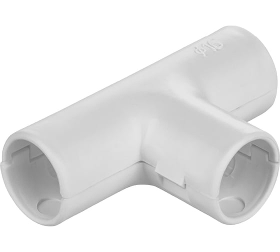 Тройник TDM ELECTRIC соединение для трубы 16 мм 5шт - цвет белый SQ0405-2021