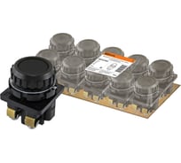 Выключатель TDM ELECTRIC кнопочный КЕ 011-У2-исп.1 черный 2з 10A 660B IP40 SQ0753-0003
