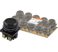 Выключатель TDM кнопочный КЕ 011-У2-исп.3 черный 2р 10A 660B IP40 SQ0753-0008