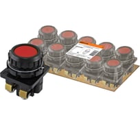 Выключатель TDM ELECTRIC кнопочный КЕ 011-У2 исп.3 красный 2р 10A 660B IP40 SQ0753-0007