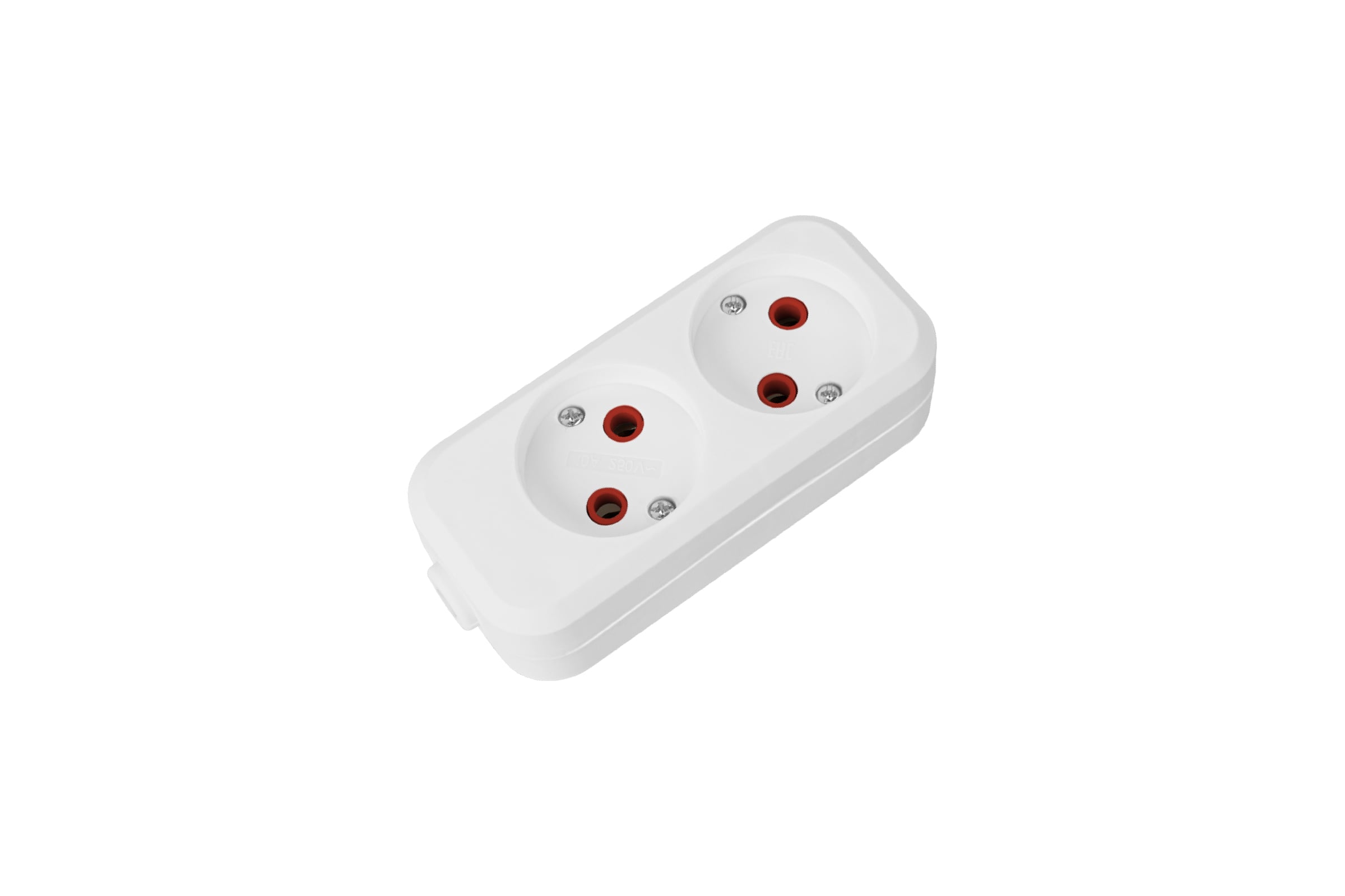 РозеточнаяколодкаTDMELECTRIC2гнезда2Пб/з10А250ВбелаясерииНароднаяSQ1806-0413