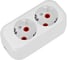 Розеточная колодка TDM ELECTRIC 2 гнезда 2П+З 16А 250В белая серии Народная SQ1806-0414 1