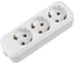 Розеточная колодка TDM ELECTRIC 3 гнезда 2П+3 16А 250В белая серии Народная SQ1806-0417 1