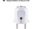 Вилка без заземления TDM ELECTRIC белая с красной вставкой, 10А, 250В SQ1806-0209 4