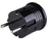 Вилка с заземлением TDM ELECTRIC круглая, черная, 10А, 250В SQ1806-0200 2