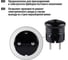 Вилка с заземлением TDM ELECTRIC круглая, черная, 10А, 250В SQ1806-0200 6