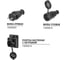 Угловая вилка TDM ELECTRIC с ушком, каучук, 2Р+РЕ, 16А, 250В, IP44 SQ0612-0004 6