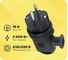 Угловая вилка TDM ELECTRIC с ушком, каучук, 2Р+РЕ, 16А, 250В, IP44 SQ0612-0004 1