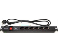 Блок розеток 5bites 6 розеток, алюминий, 1U, 19", VDE 2м PDU619A-06